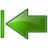 Actions green arrow left end Icon